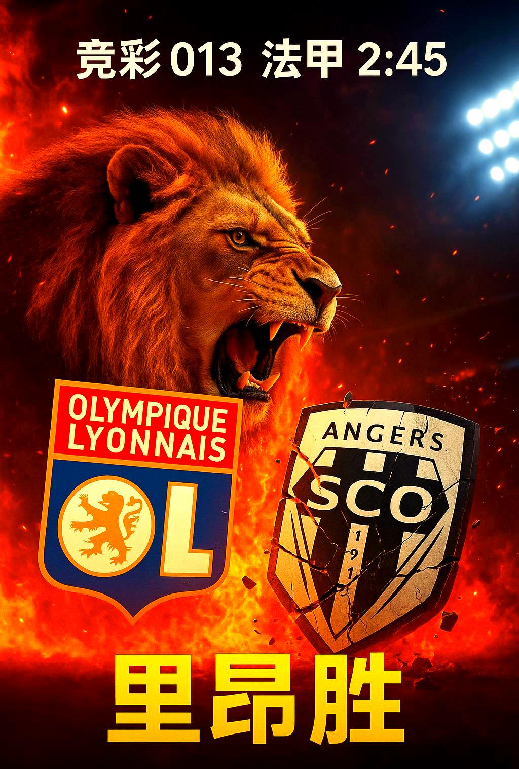 昂热对里昂比分预测 昂热对里昂比分预测